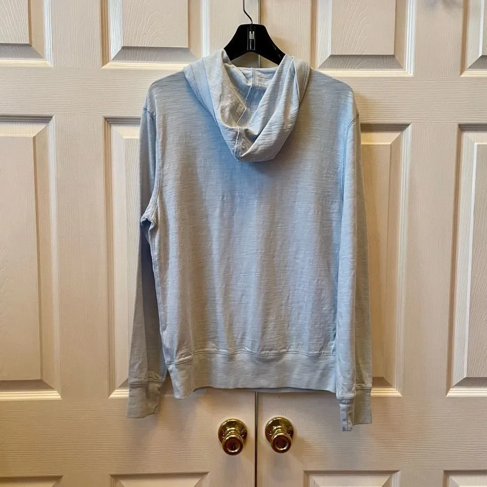 J. Crew Men's Sky Blue Light Weight Hoodie Size Small